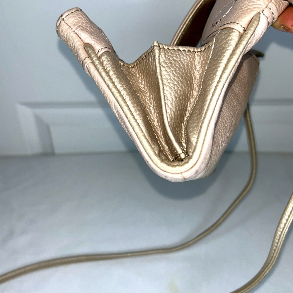 Tignanello Tan and Cream Crossbody with Soft Matte Finish Leather Vintage - Picture 15 of 17